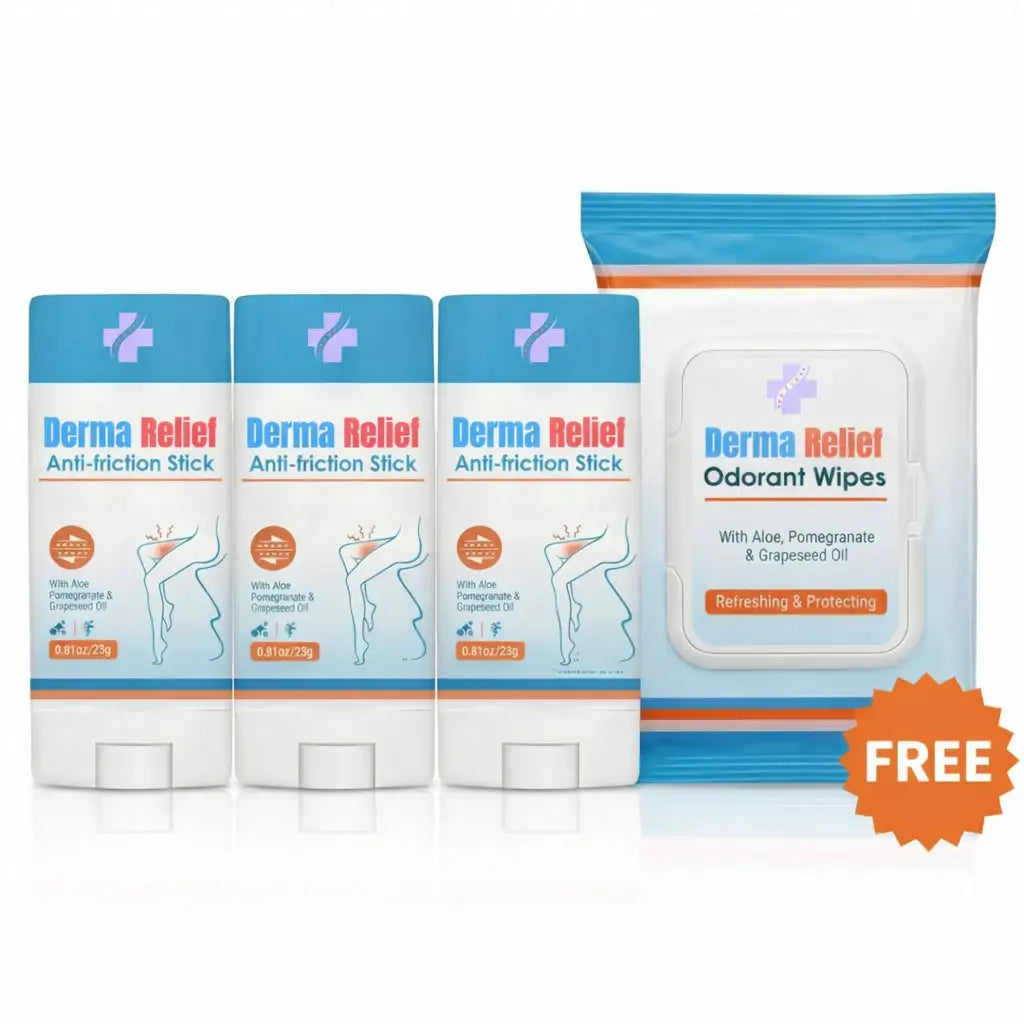 3x DermaRelief™ With Free Odorant Wipes