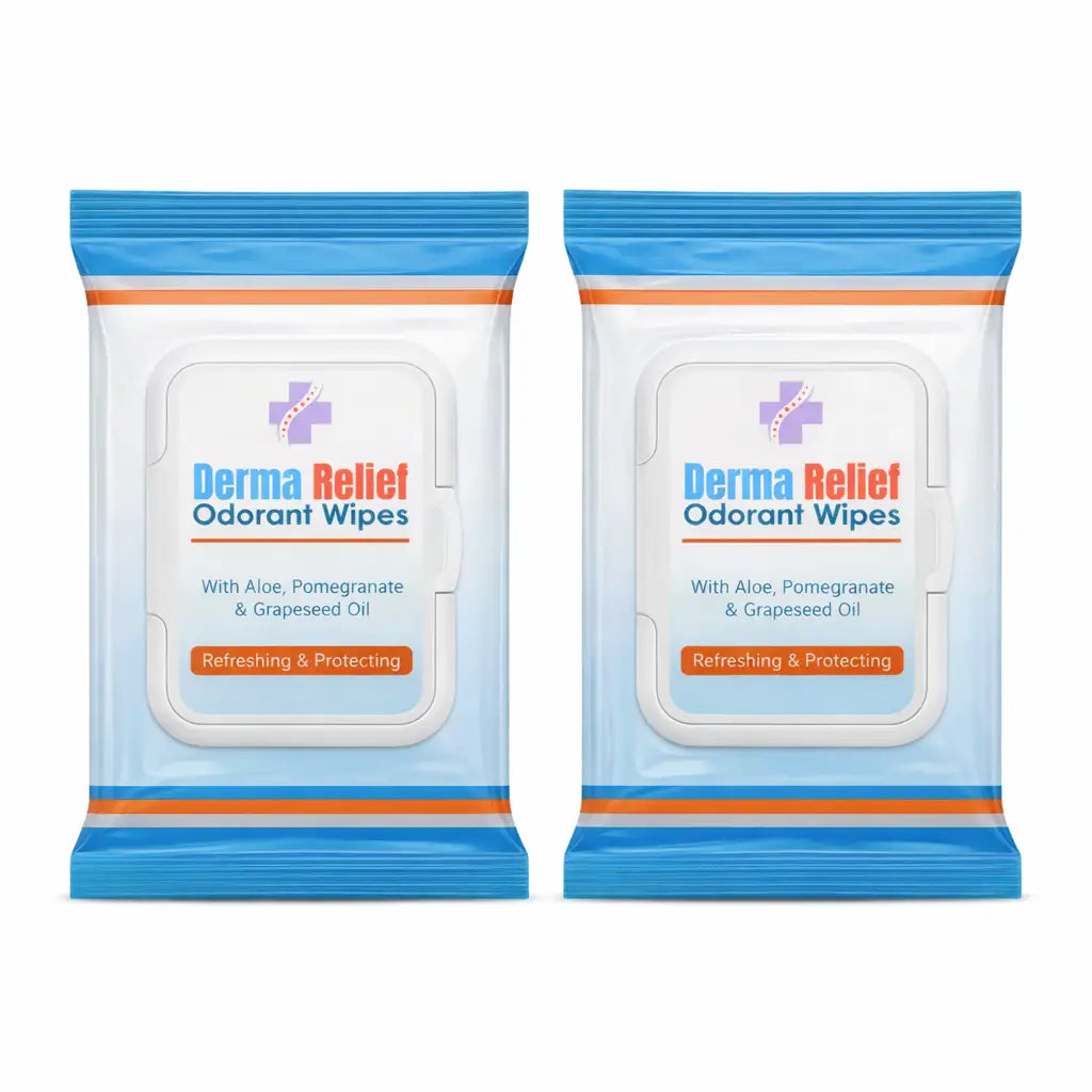 Derma Relief - Odorant Wipes (pack of 2)